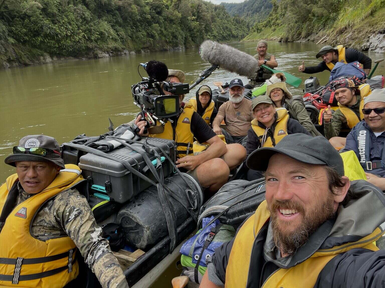 The entire cast and crew